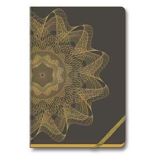 Navneet HQ | Gold Rush Attractive Design Case Bound Notebook Easy to Carry | Note Down Your Important Information | A5-14.8 cm x 21 cm | Single Line |192 Pages