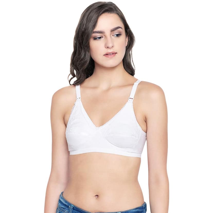 Bodycare Women Cotton Full Coverage Non Padded Regular Bra Pack - 2 E5539SW view 3