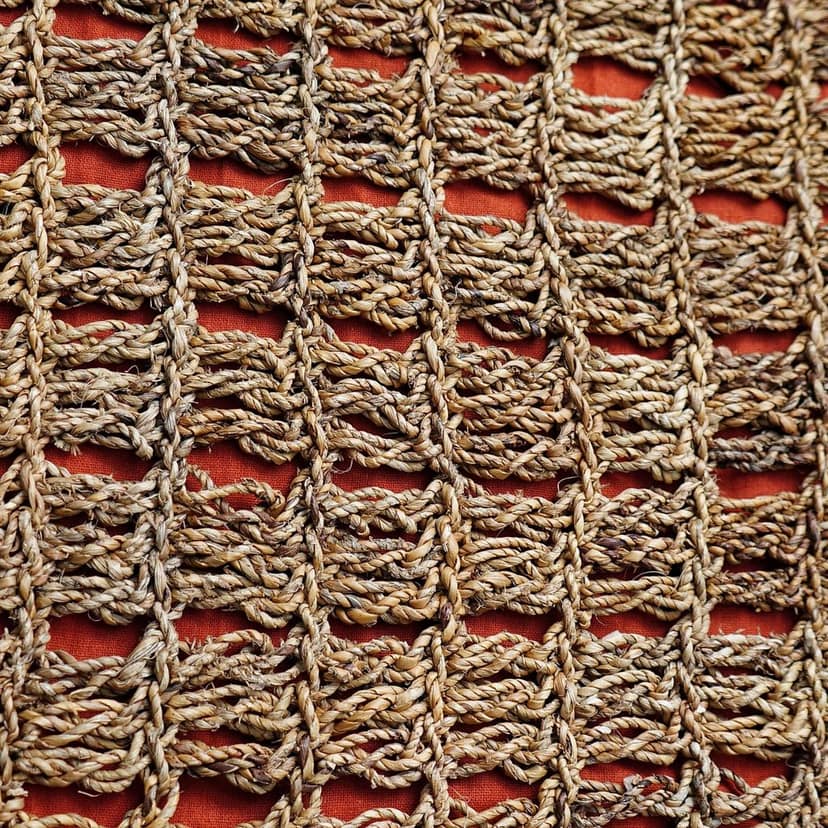 Banana Fiber Jali Crochet Bag (1TGAUTLKA03527) view 2