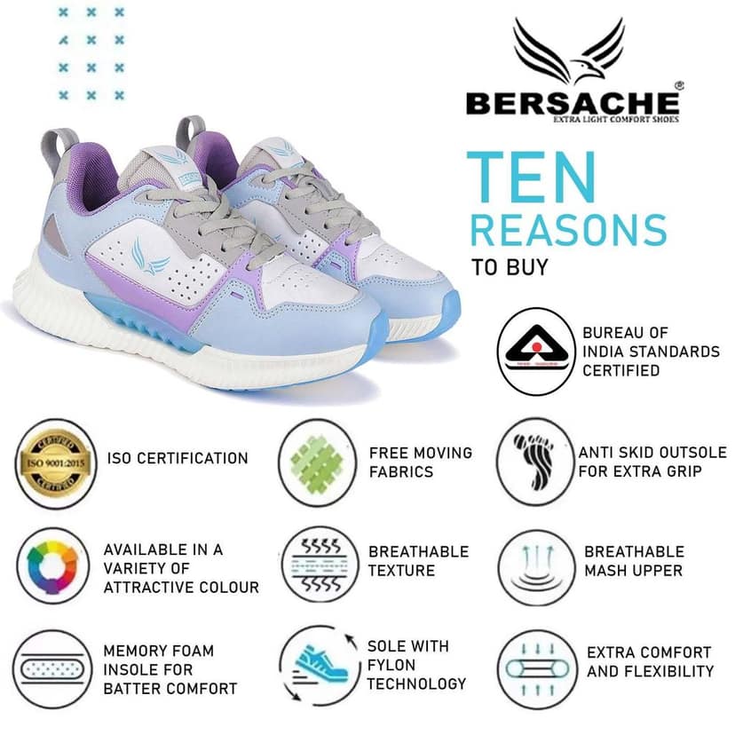 Bersache Sneaker, Loafers ,Casual With Extra Comfort Sneakers For Women's view 5