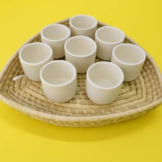 Handwoven Triangular Woven Basket