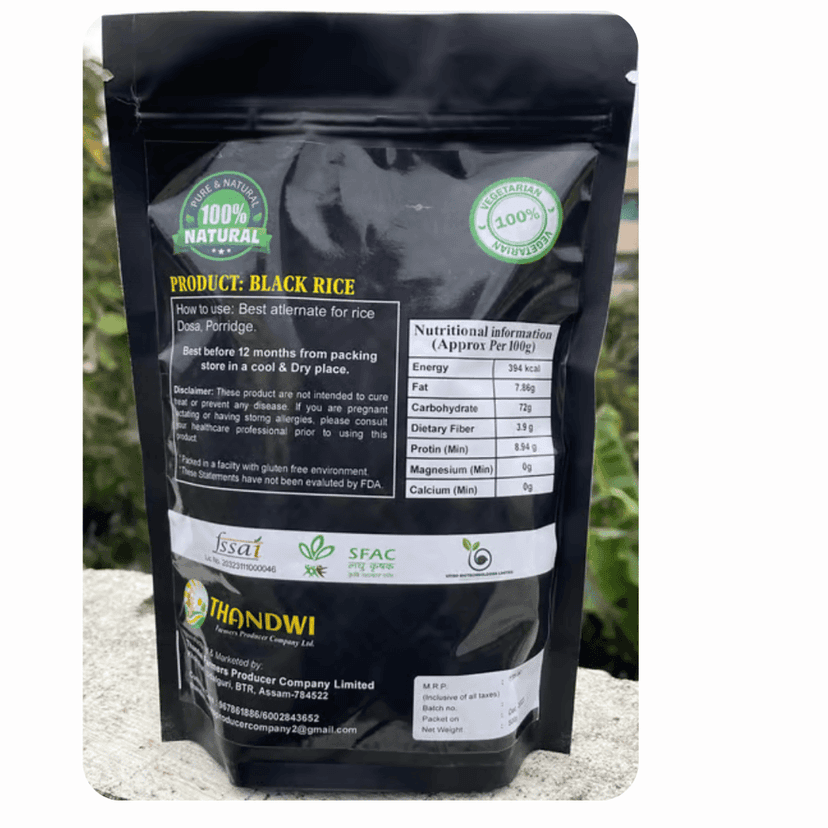 Black Rice + Aromatic Rice Variety: JWSA (Joha Rice) - 1 KG view 2