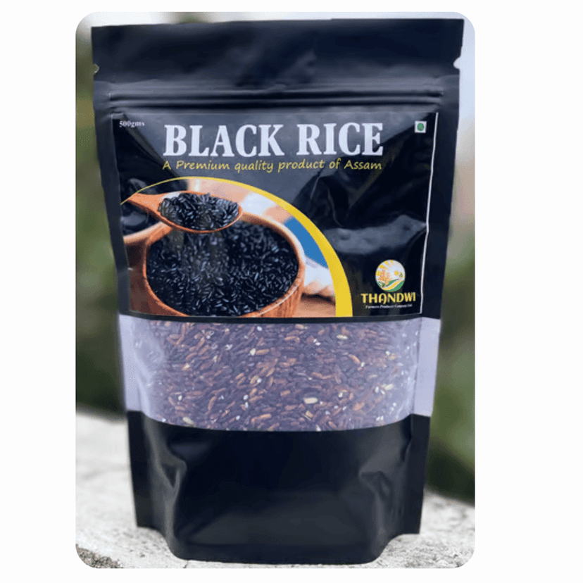 Black Rice + Aromatic Rice Variety: JWSA (Joha Rice) - 1 KG view 3