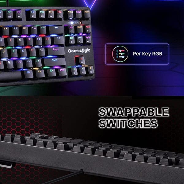 Cosmic Byte Trinity Optical Swappable Switch Keyboard view 5