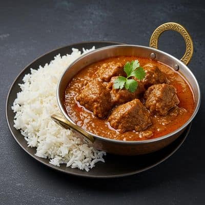 Mutton Rogan Josh Bowl (Rice)
