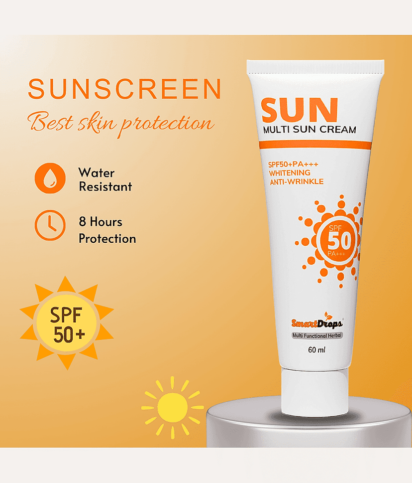 Smartdrops Sunscreen Cream For All Skin Type ( Pack of 1 ) view 2