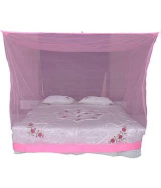 Riddhi Mosquito Net, Machardani Double Nylon Plain Hanging Mosquito Net, Machardani