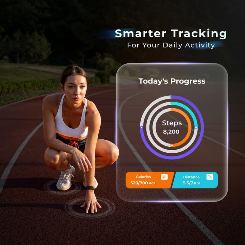 AltiPace Fit+ Smart Fitness Band| Tracks Heart Rate, HRV, Sleep, Stress and SPO2 view 3
