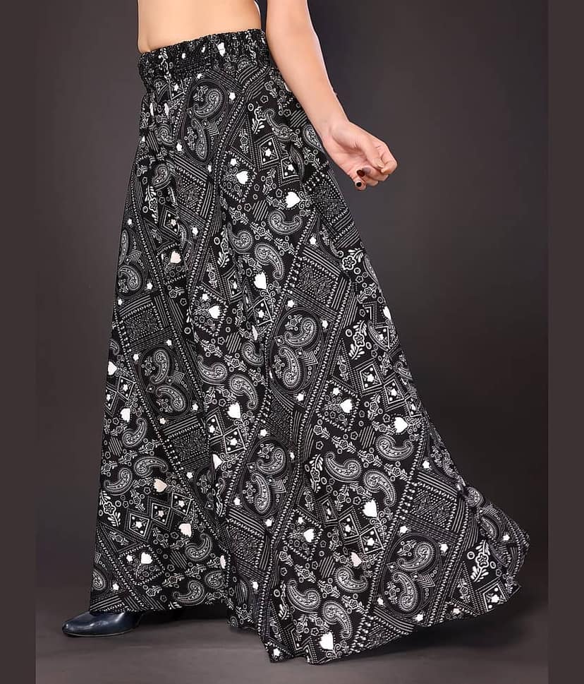 NightBlue - Black Viscose Women's Palazzo ( Pack of 1 ) view 2