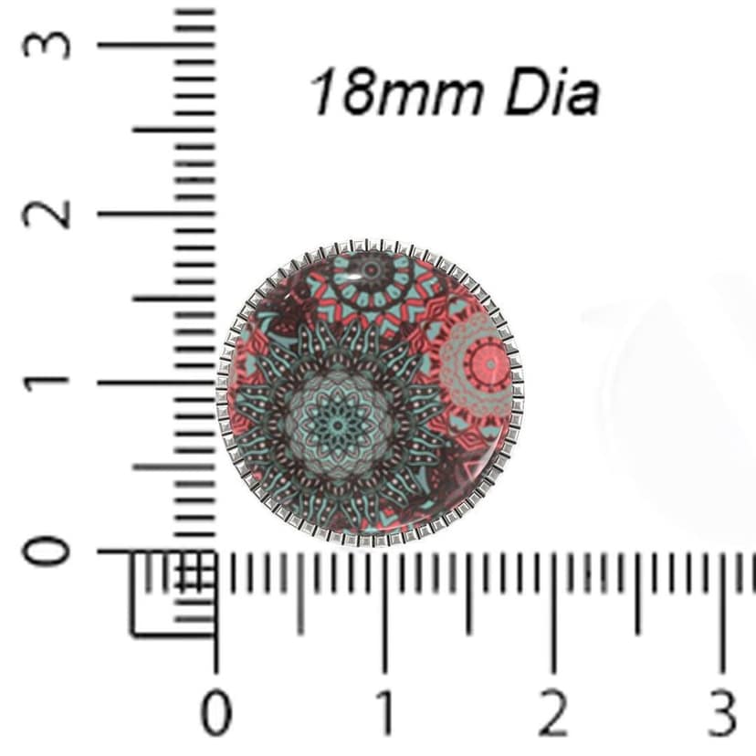 The Smart Buttons - Shirt Button Cover Cufflinks for Men - Mandala Design Pattern view 6