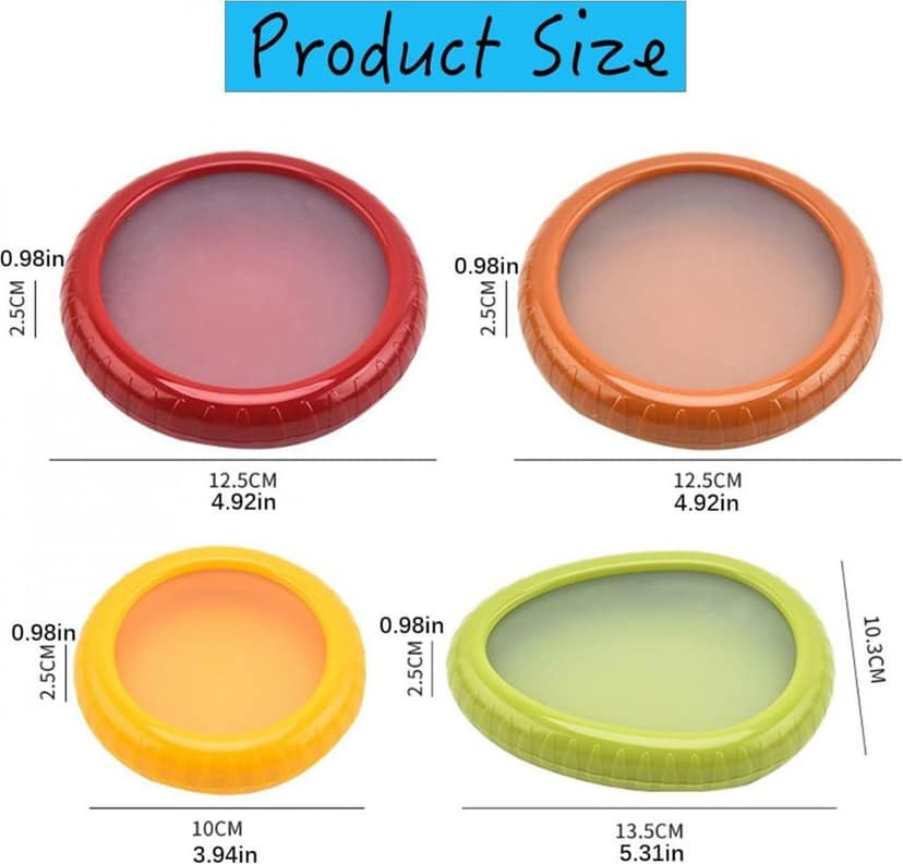 Wholesale Item - SILICONE FRUIT AND VEGETABLE STORAGE CONTAINERS SET(SET OF 4) - MOQ 7 Pieces view 3
