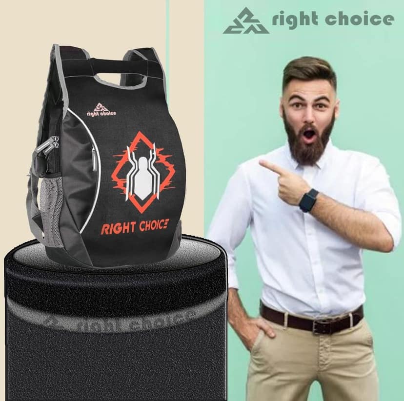 RIGHT CHOICE Small 20 L Backpack daily use unisex college bags sports typography religion backpacks view 8
