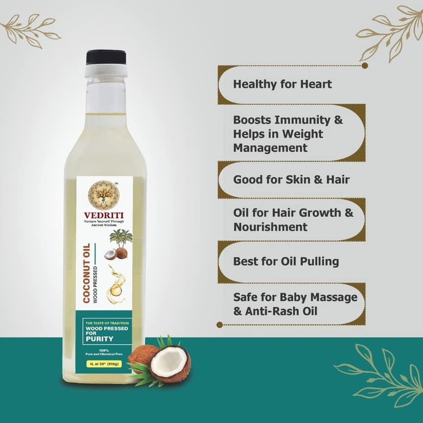 Wood Pressed Coconut Oil view 3