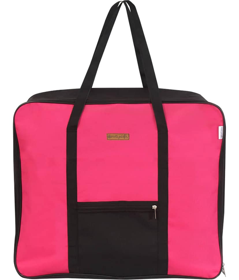 PrettyKrafts - Pink Nylon Storage Bag & Trunk