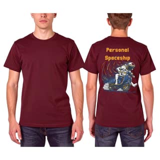 Trishoolin "Personal Spaceship" Abstract Theme Graphic T-Shirt (Design 10394) | Cotton Regular Fit Crew Neck Tee | Pack of 1