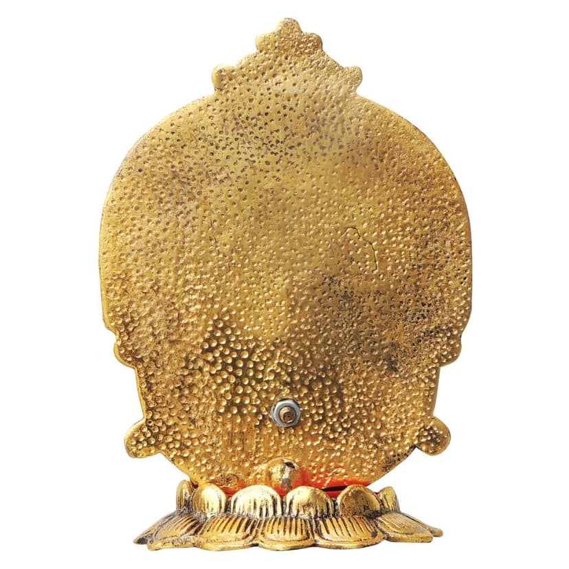 Aluminium Showpiece Lotus Ganesh Statue (ASMAS262 G) view 3