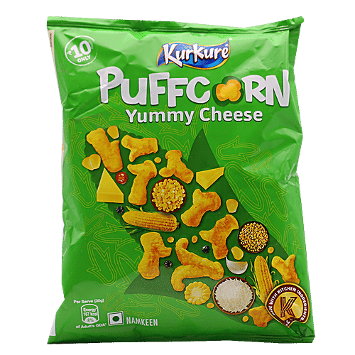 Kurkure Namkeen - Puffcorn, Yummy Cheese, 28 g