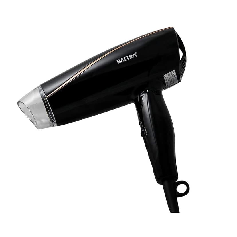 Baltra Hexa 1200 Watt Hair Dryer, DC Motor, Single Speed with Cool Shot Warm & Hot Air Functions, Foldable Handle for Compact Storage, Concentration Nozzle, 1.8 m Power Cord, Overheat Protection