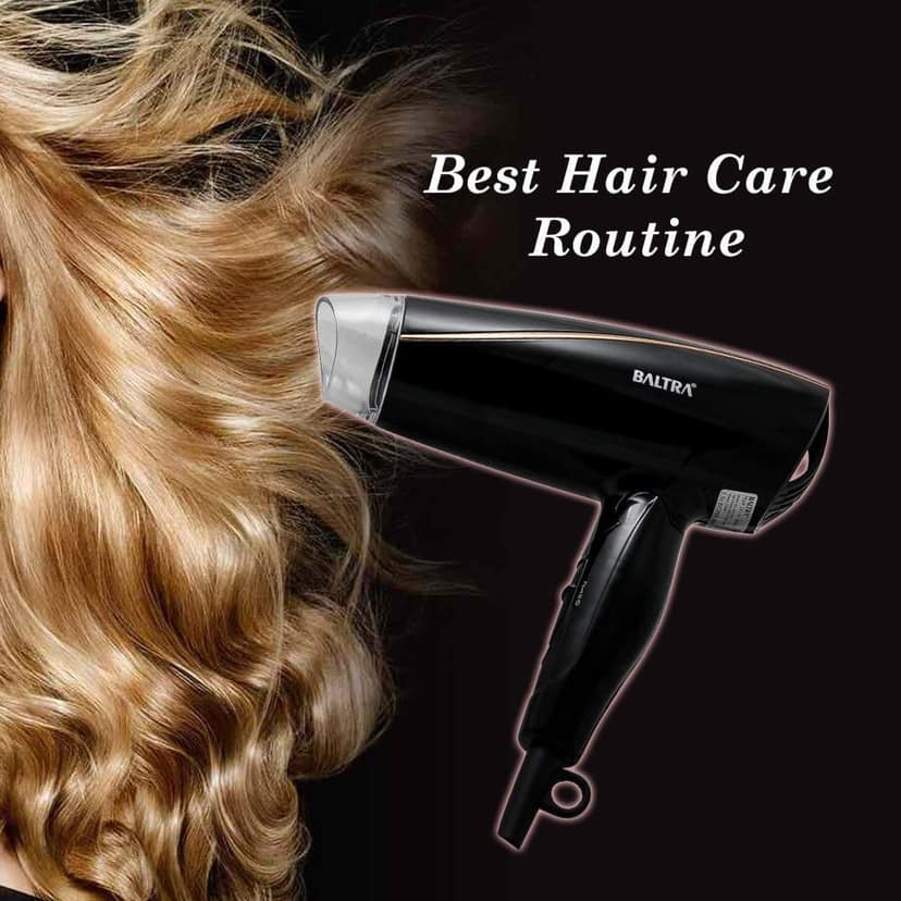 Baltra Hexa 1200 Watt Hair Dryer, DC Motor, Single Speed with Cool Shot Warm & Hot Air Functions, Foldable Handle for Compact Storage, Concentration Nozzle, 1.8 m Power Cord, Overheat Protection view 2