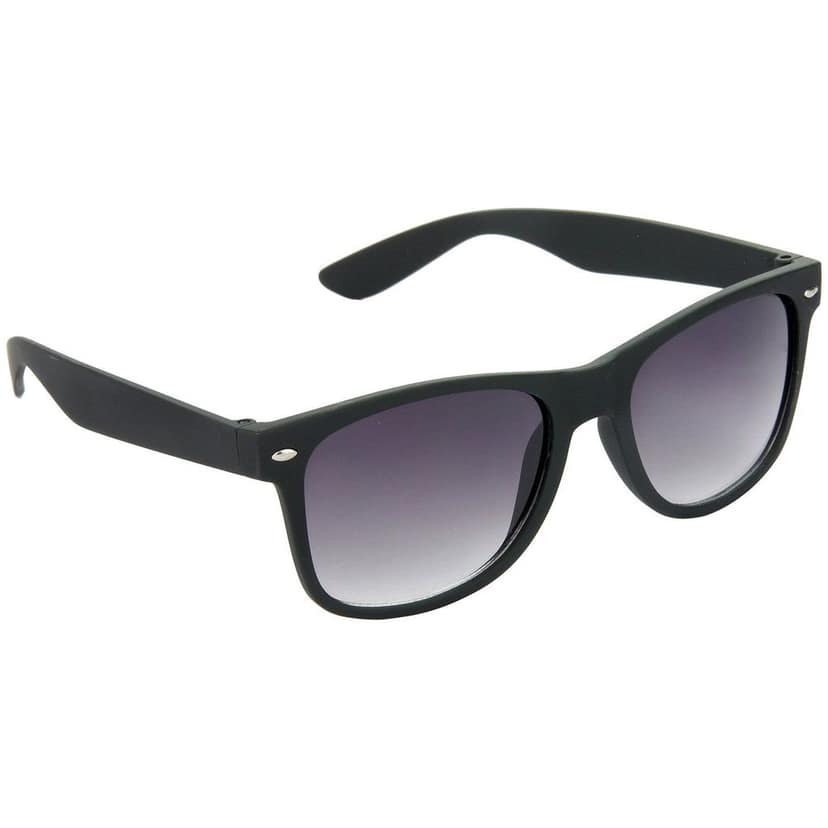HRINKAR Men Women Boys & Girls Pilot Sunglasses Black & Silver Frame, Grey & Red Lens (Medium) Pack of - 2 view 6