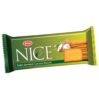 Dukes Nice Sugar Sprinkled Coconut Biscuits - Crunchy, 145 g Pouch