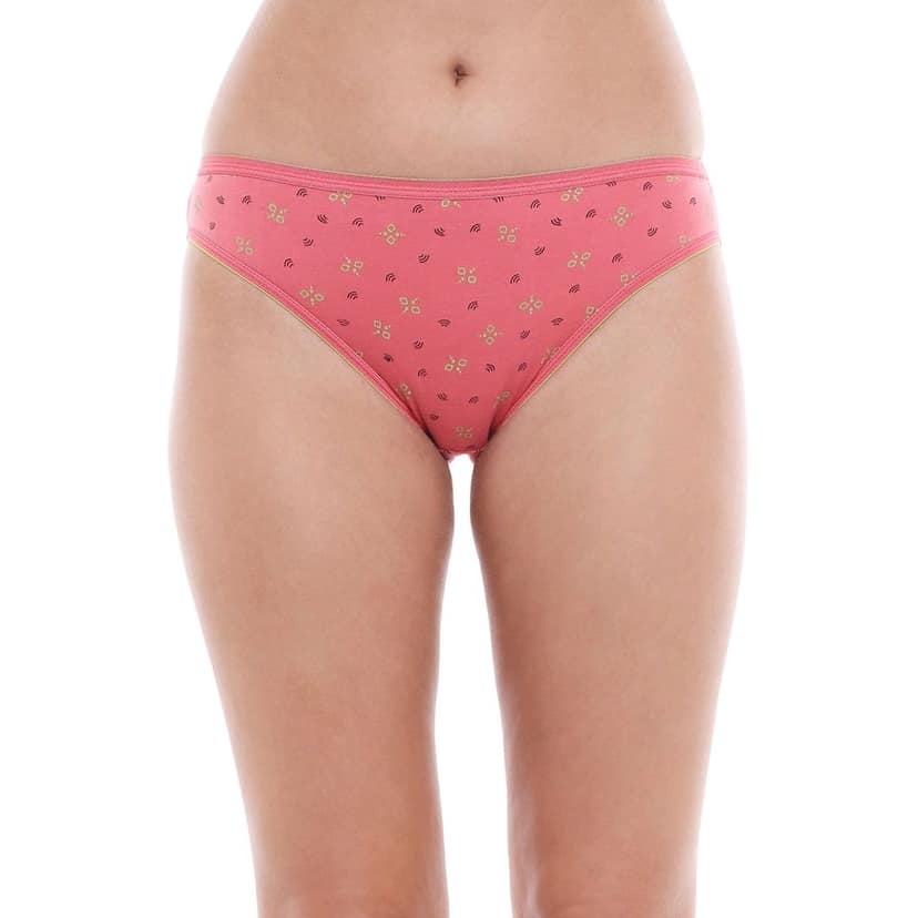Bodycare women's combed cotton assorted Bikini Panty Pack of 3 ( 500D ) view 3