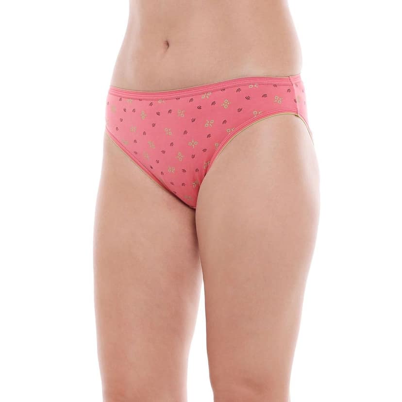 Bodycare women's combed cotton assorted Bikini Panty Pack of 3 ( 500D ) view 4