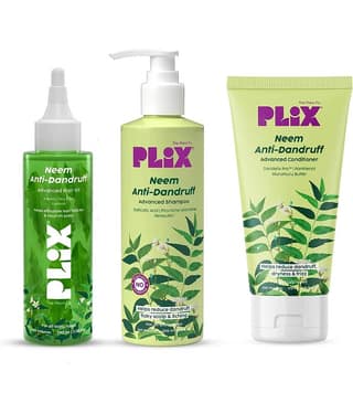 The Plant Fix Plix Neem Anti-Dandruff Advanced Hair Oil, Shampoo & Conditioner (3 Items in the set)