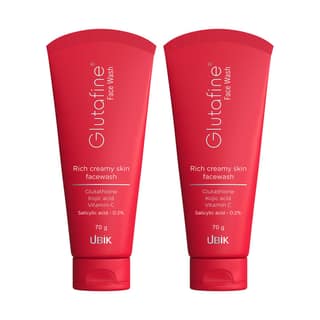 Glutafine Rich Creamy Face Wash for Healthy, Soft & Smooth Skin | Helps Remove Dirt, Impurities & Blemishes | Suitable for All Skin Types | Pack of 2 (70g) Glutafine Rich Creamy Face Wash for Healthy, Soft & Smooth Skin | Helps Remove Dirt, Impurities &