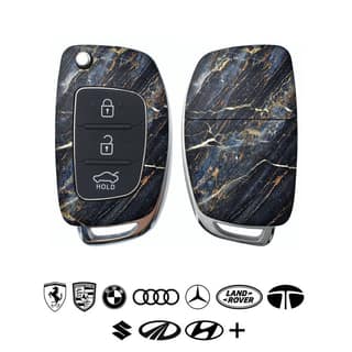 Royal Blue Marble Car Key Skins