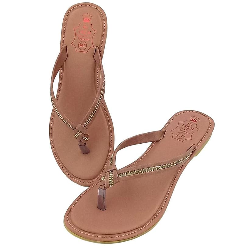 LEGS GO Women's V-Shape Fancy Slipper Flat Sandal| Daily Use Casual Wear Slippers | Trendy Comfortable Soft Slippers view 3