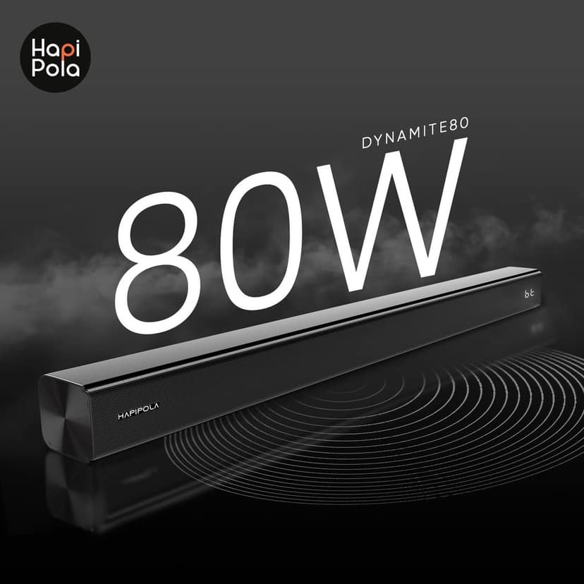 HAPIPOLA Dynamite 80 Soundbar Home Theater 2 CH Soundbar Bluetooth Connectivity view 6