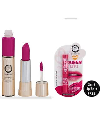 Colors Queen 2 in 1 Matte Finish Water Proof Lipstick Maroonn (Shade - 04)