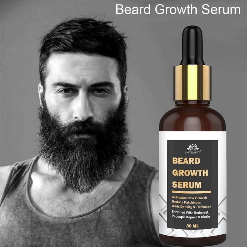 Intimify Beard Growth Serum, beard growth, beard oil, moustache growth oil, beard growth oil, 30 ml view 2