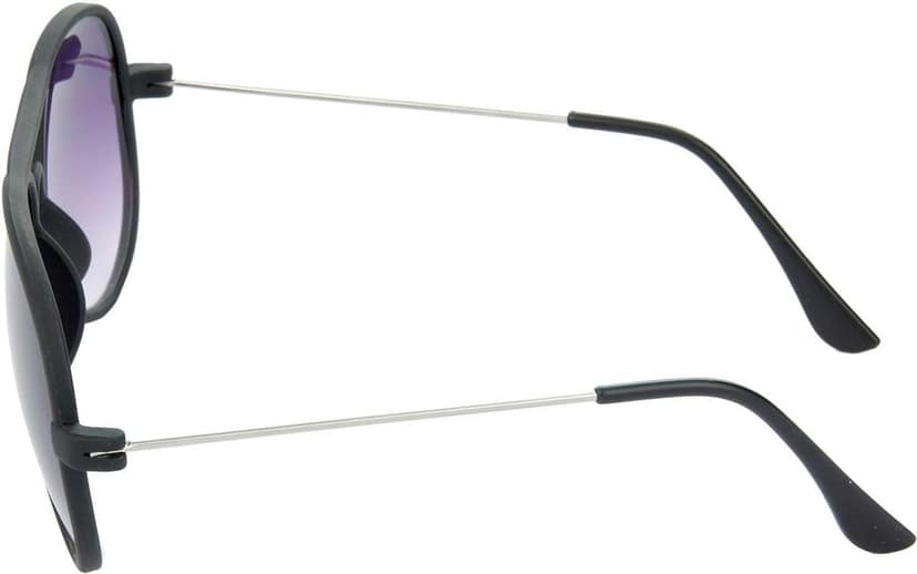 HRINKAR Men Pilot Sunglasses Grey & Black Frame, Blue & Violet Lens (Medium) - Pack of 2 view 5