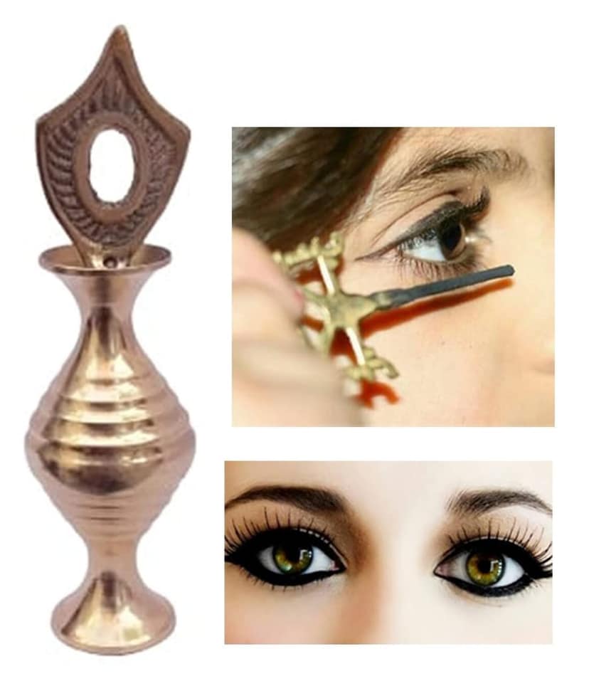 Mii Art brass surmedani with surma use in eye's muckap[size-9cm]1pes view 7