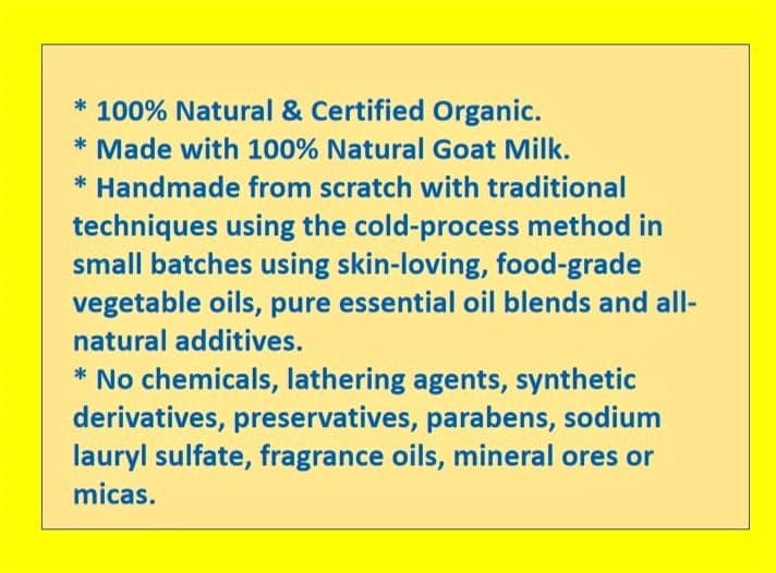 Rosemary & Liquorice Goat Milk Soap (Certified Organic Ingredients) - Normal Skin. view 6