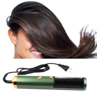 Hair Straightener Comb, Anti Scald Hot Comb Negative Ion Hair Straightener Brush Straightener 3 Gear Constant Temperature for Quick and Professional Hair Salon at Home (1200w), Hair accessories