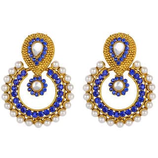 Women Multicolor Jewellry set of 2 Bollywood Designer Diamond Earring Set Combo view 2