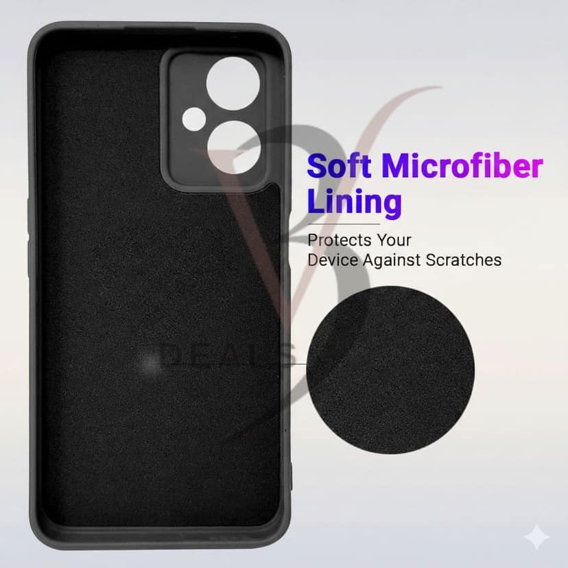 V3Deals Liquid Silicone Case Compatible for OnePlus Nord CE 3 Lite 5G | Soft-Touch oneplus nord ce3 lite 5g back cover | Microfiber Lining nord ce 3 lite 5g back cover view 3