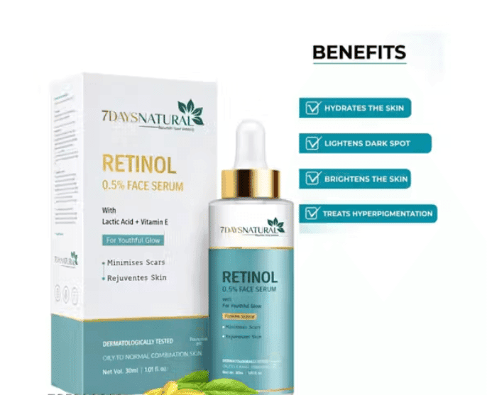 Elegantra Natural Retinol Face Serum – Advanced Anti-Aging face serum 30ml pack of 1 for Skin Renewal & Smoothing Night Serum for Fine Lines, Open Pores & Uneven Tone view 3