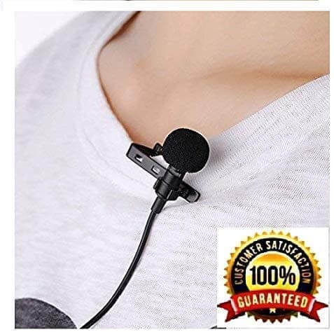 Ekdant Clip On Mini Lapel Mic Mike Lavaliere Microphone / Collor 3.5MM Mike (Black) view 4