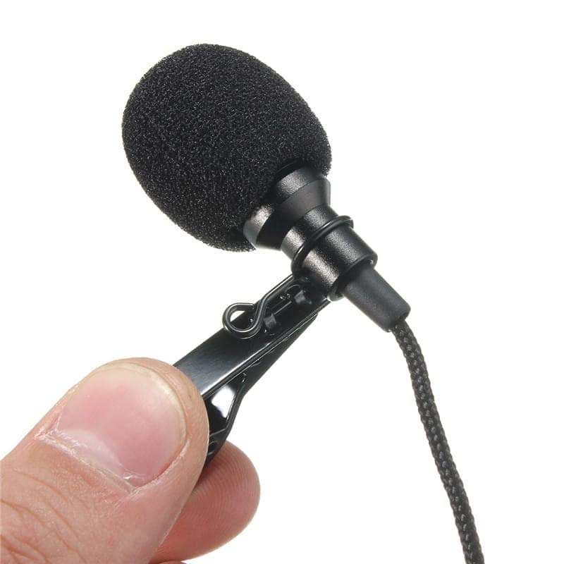 Ekdant Clip On Mini Lapel Mic Mike Lavaliere Microphone / Collor 3.5MM Mike (Black) view 5