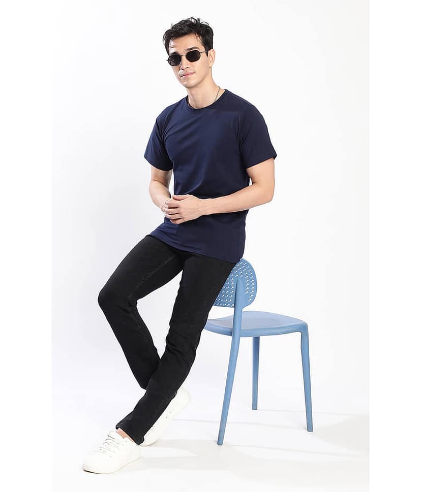 Bene Kleed Slim Fit Clean Look Men's Jeans - Black ( Pack of 1 ) view 5