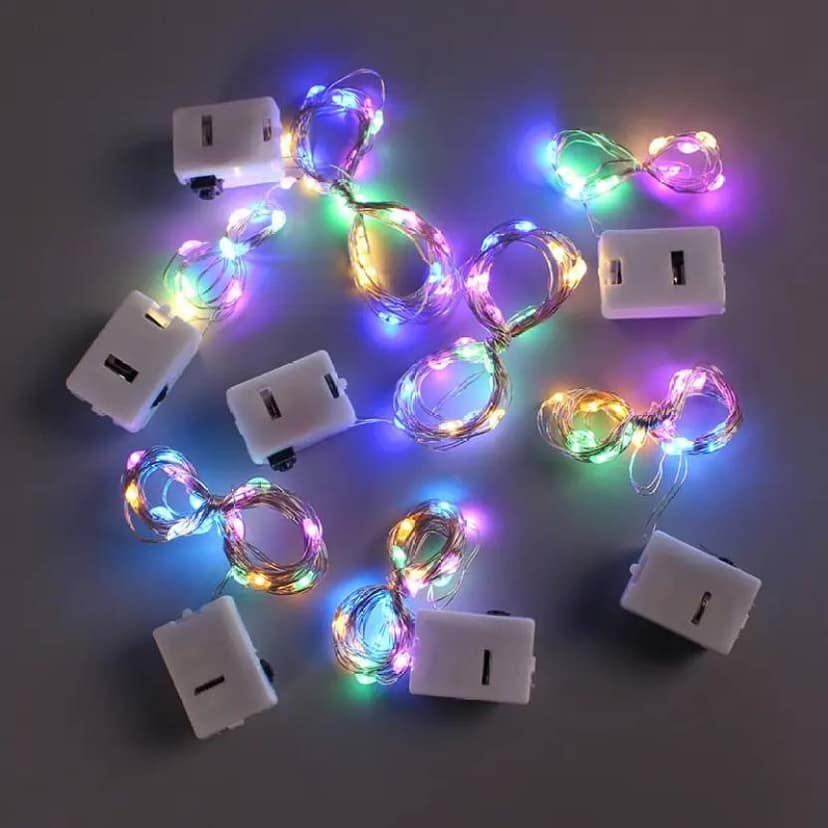 SPARKWORLD 4 Meter 40 LED Multicolor Rice Lights Battery Operated Fairy String Lights for Decoration (Pack of 1) | Colour: Multicolor (Pack of 1) view 6