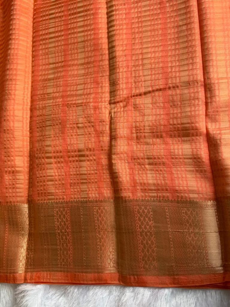 Orange Saree view 2
