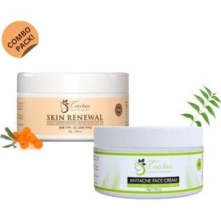 COCOBEE Daily Moisturizing Cream with SPF 25, 50g + Anti-Acne Face Cream 50g Combo (100g)