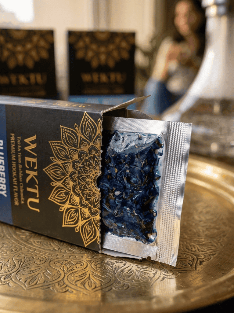 WEKTU Ultimate Tobacco-Free Shisha Experience Hub - Pure Herbal Multi-Flavor Hookah Materials Combo with Long-Lasting Coconut Charcoal & Heat-Shield Foil Pack view 2