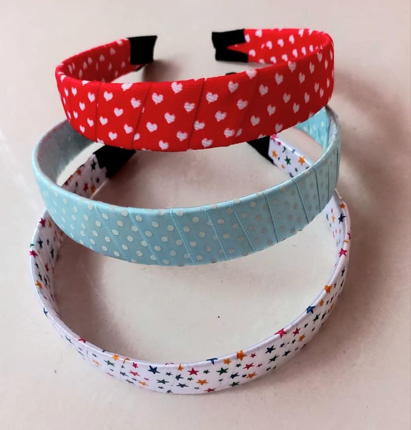 Polka dot Hairband Combo (3 Pcs) Set view 5