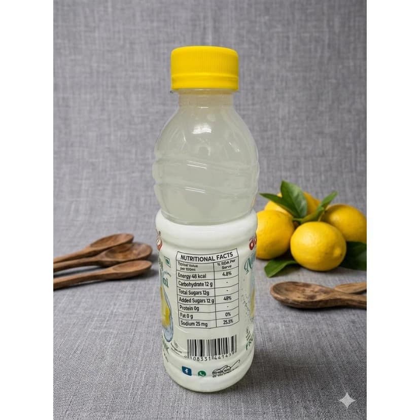 Nimbu Pani Drink - 250 mL - One plastic bottle view 2